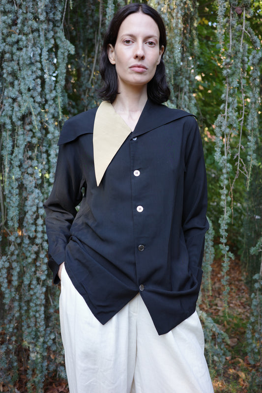 YOHJI YAMAMOTO — Shirt, c. 1980s