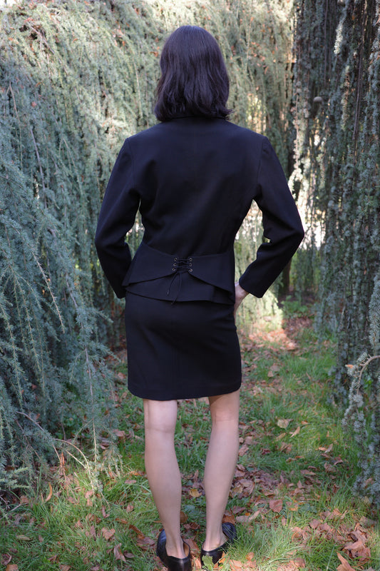 ALAÏA — Skirt suit, c. 1980s