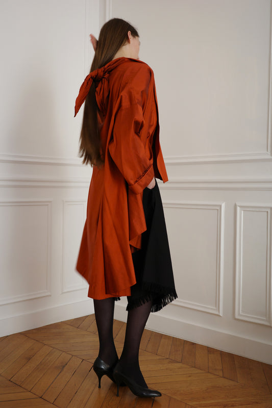 ROMEO GIGLI — Silk Coat, c. early 1990s