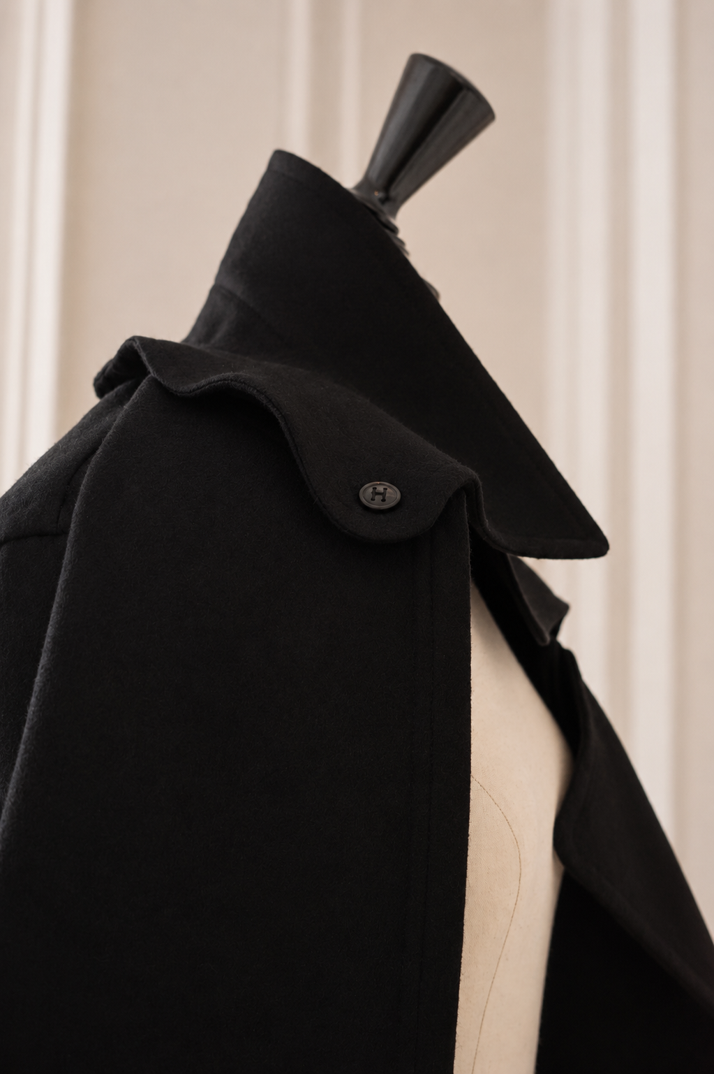 Hermès cashmere coat from the Martin Margiela era (1997–2003).