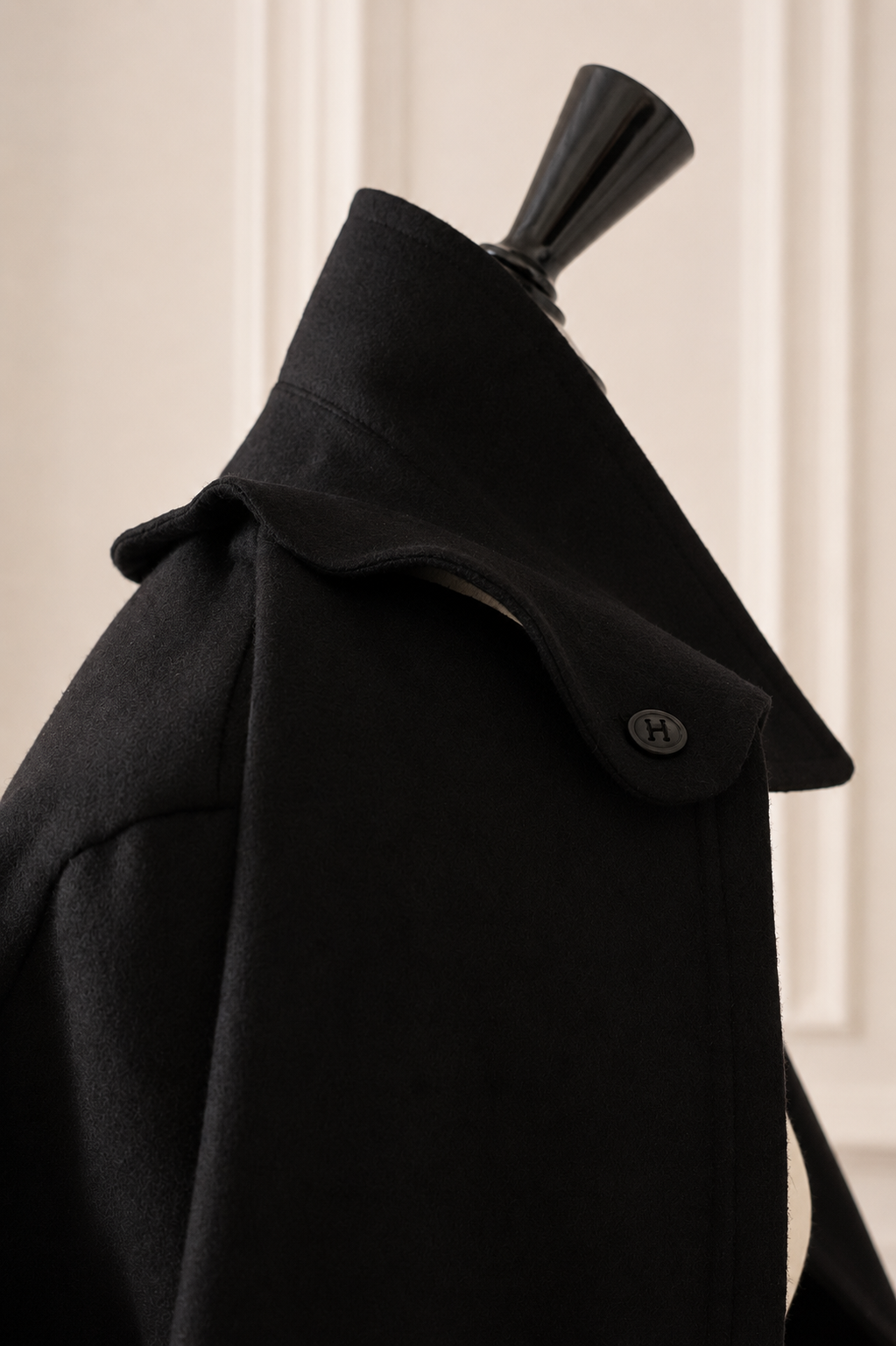 Hermès cashmere coat from the Martin Margiela era (1997–2003).