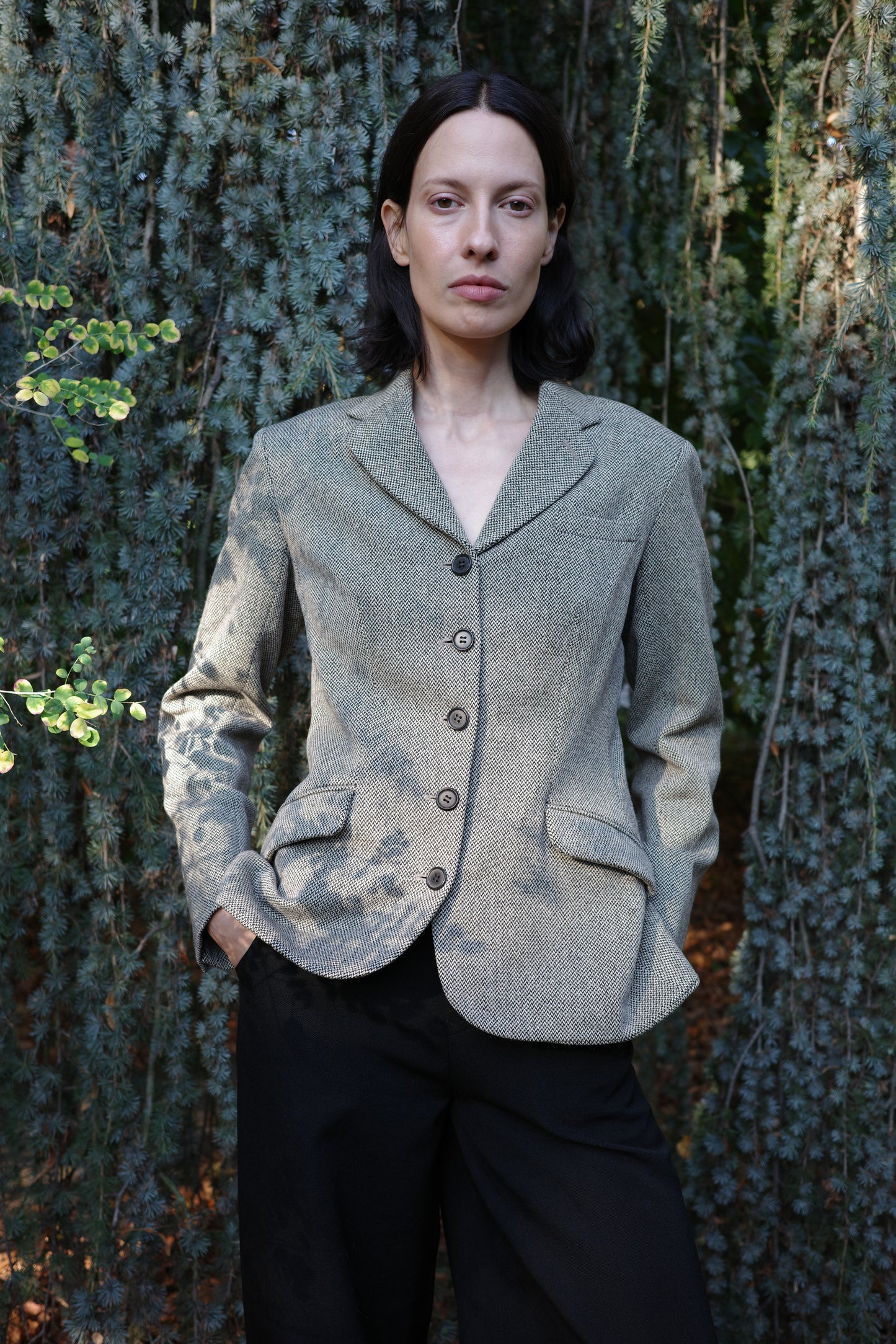 HERMÈS — Blazer, wool and cashmere