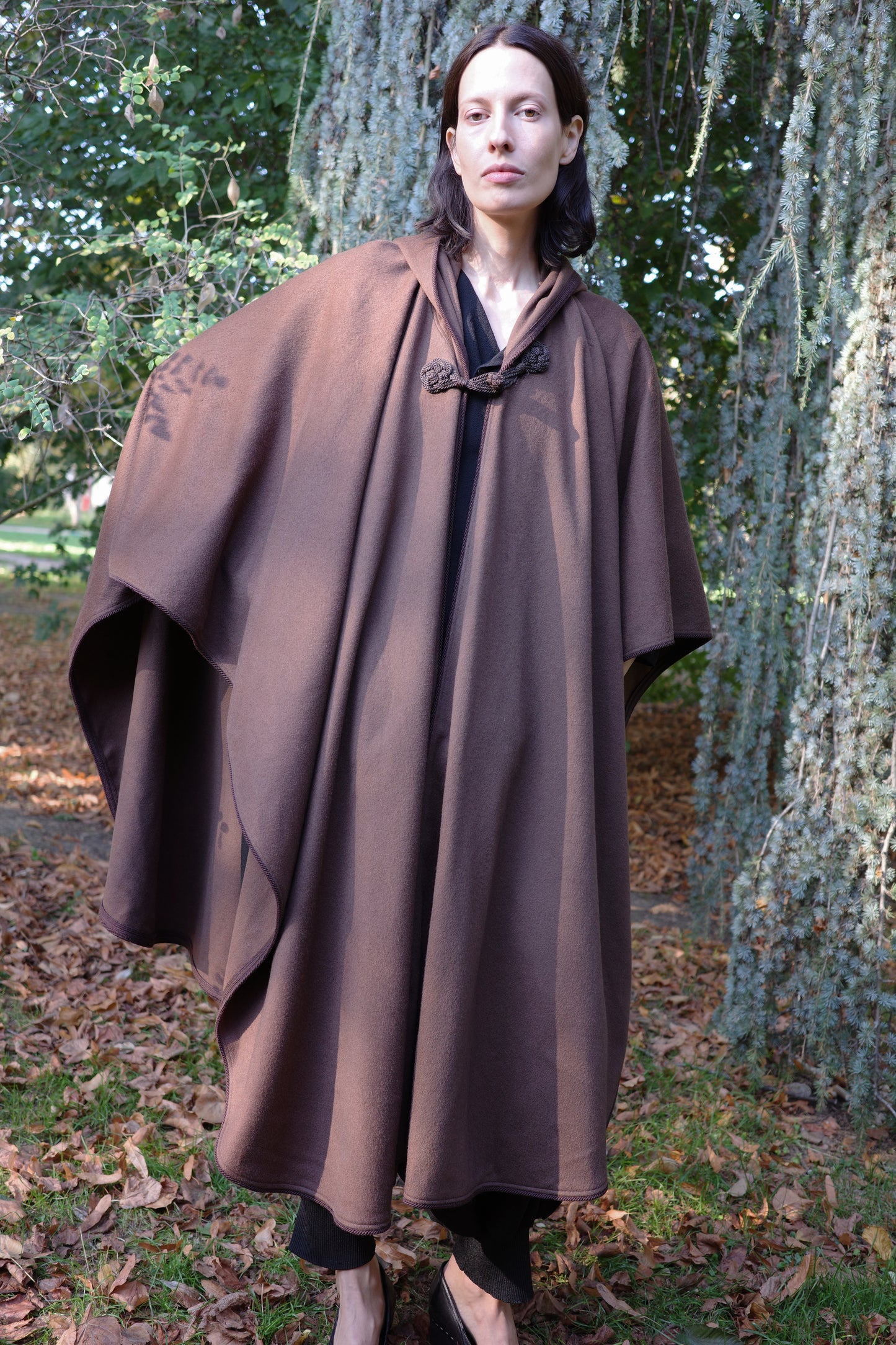 SAINT LAURENT Rive Gauche — Cape, c. 1970s