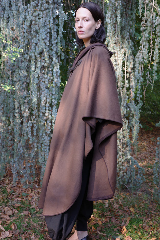 SAINT LAURENT Rive Gauche — Cape, c. 1970s