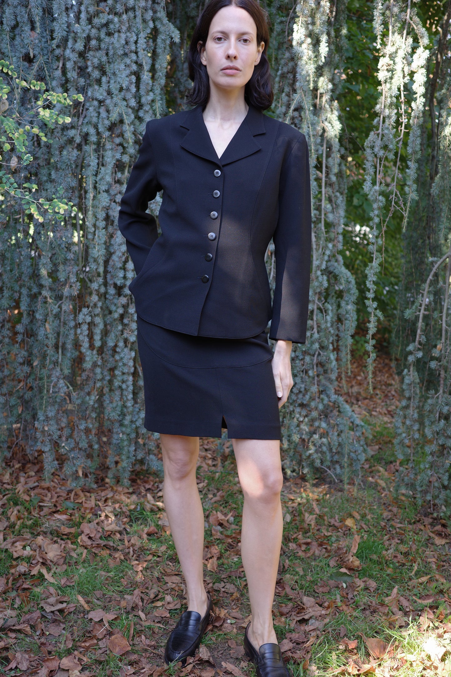 ALAÏA — Skirt suit, c. 1980s