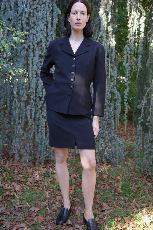 ALAÏA — Skirt suit, c. 1980s