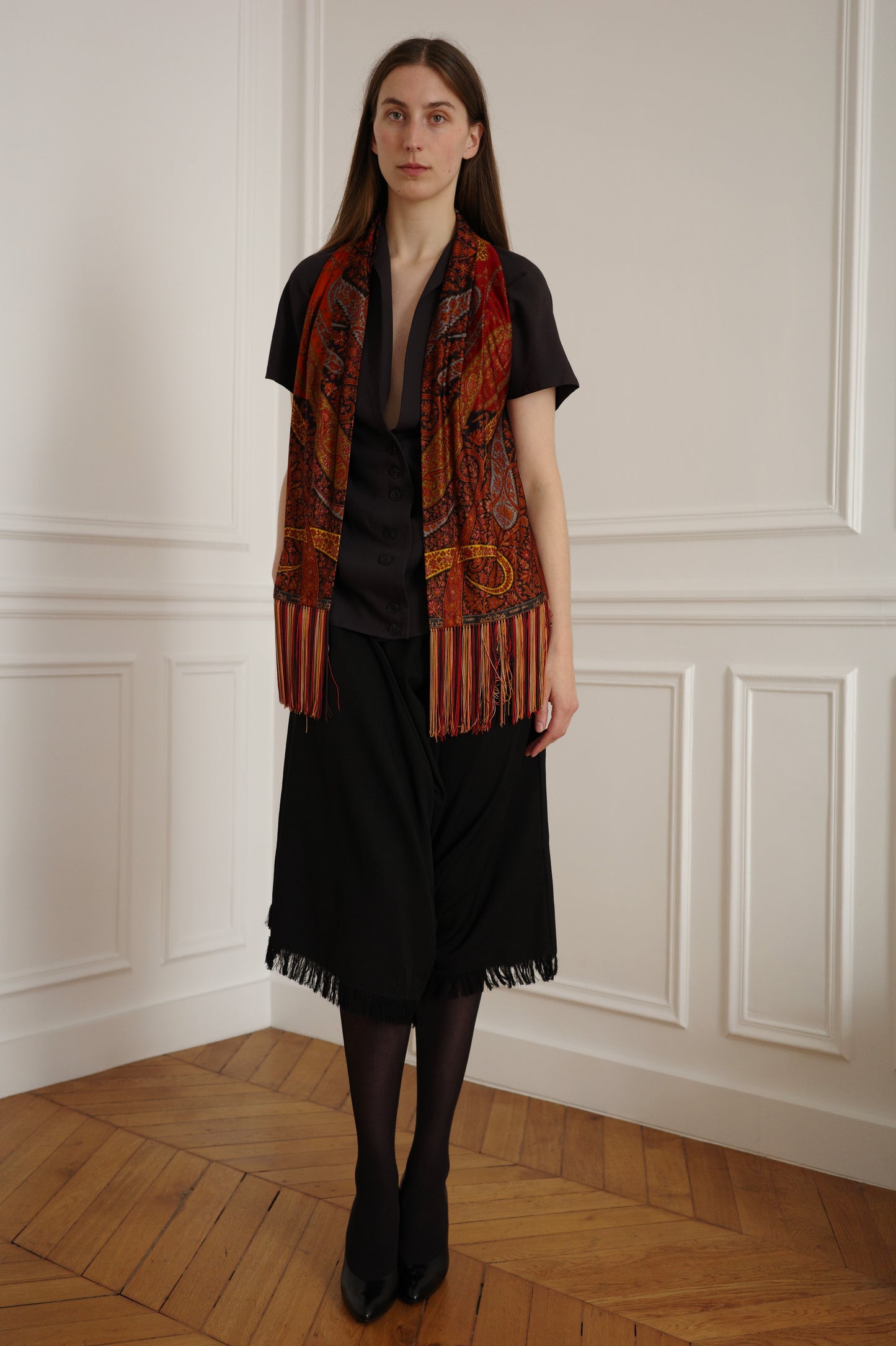 HERMÈS — Silk Fringed Waistcoat