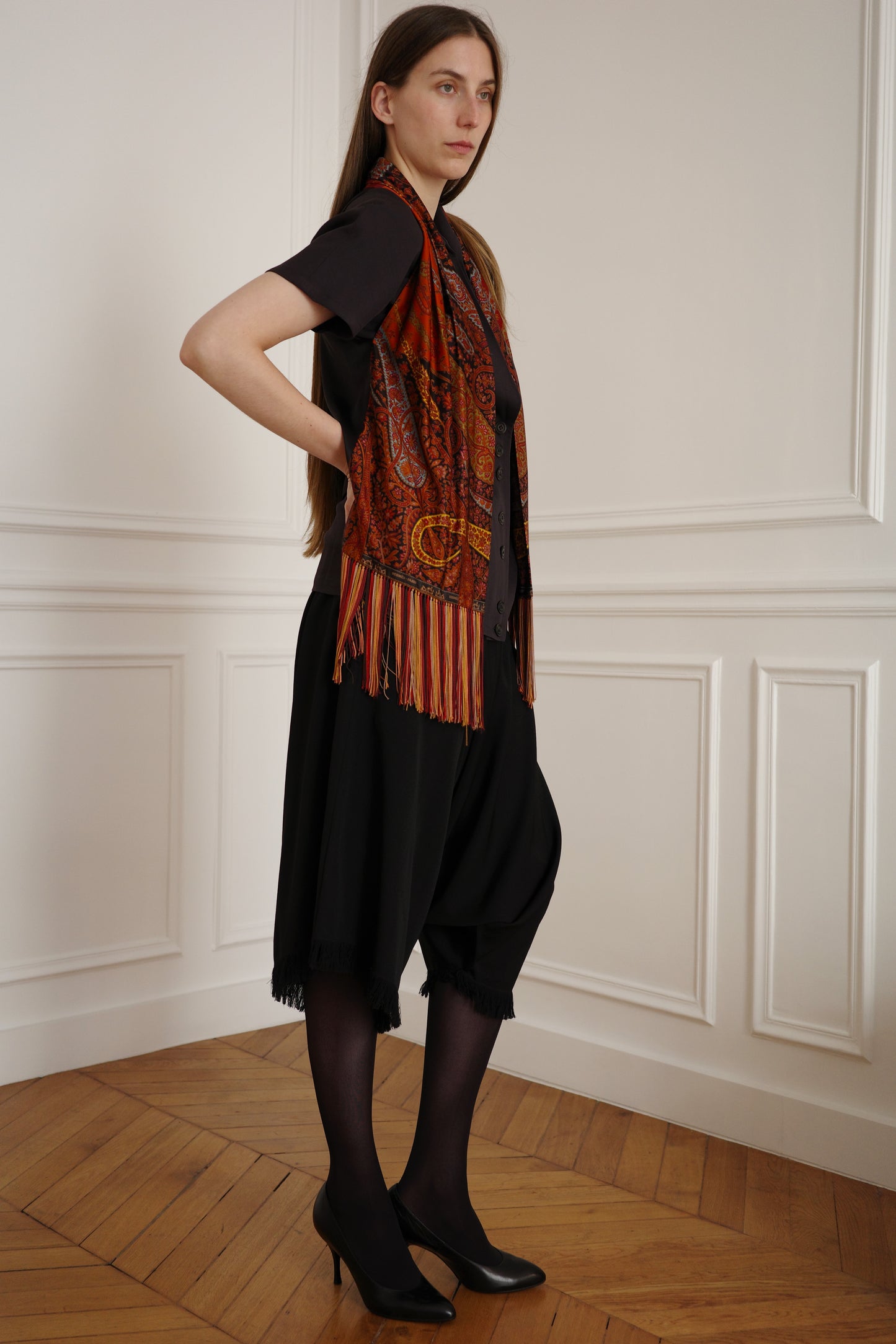 HERMÈS — Silk Fringed Waistcoat